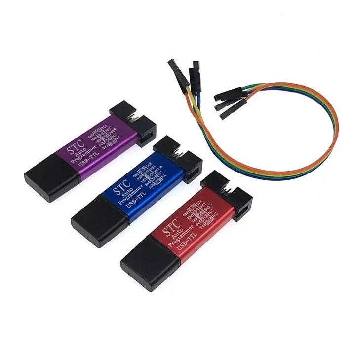 MCU STC 51 Microcontroller Downloader Auto Programmer / 3.3V 5V Universal / Dual Voltage USB to TTL DownLoad Cable new