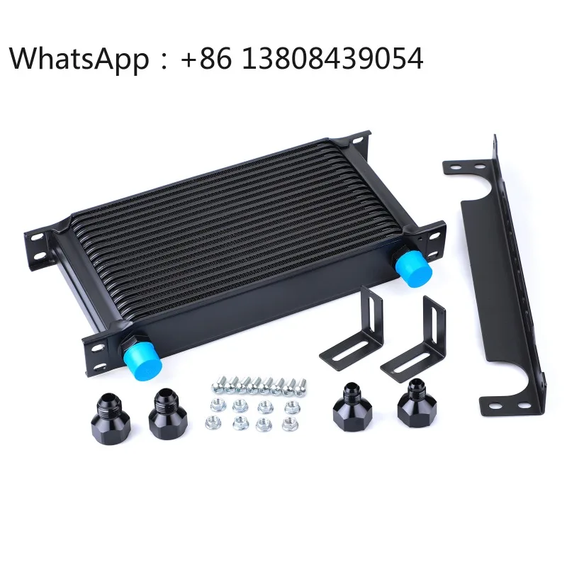 19 ROW BLACK OIL COOLER M Model Kit with Bracket and Fitting
