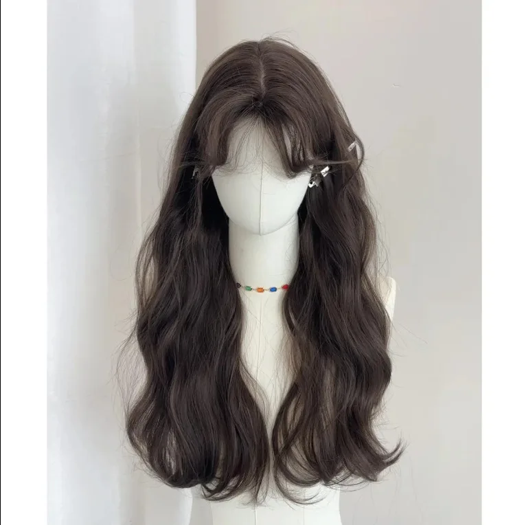 A few words bangs wool Trojans simulation hair natural lazy wig female full headgear.