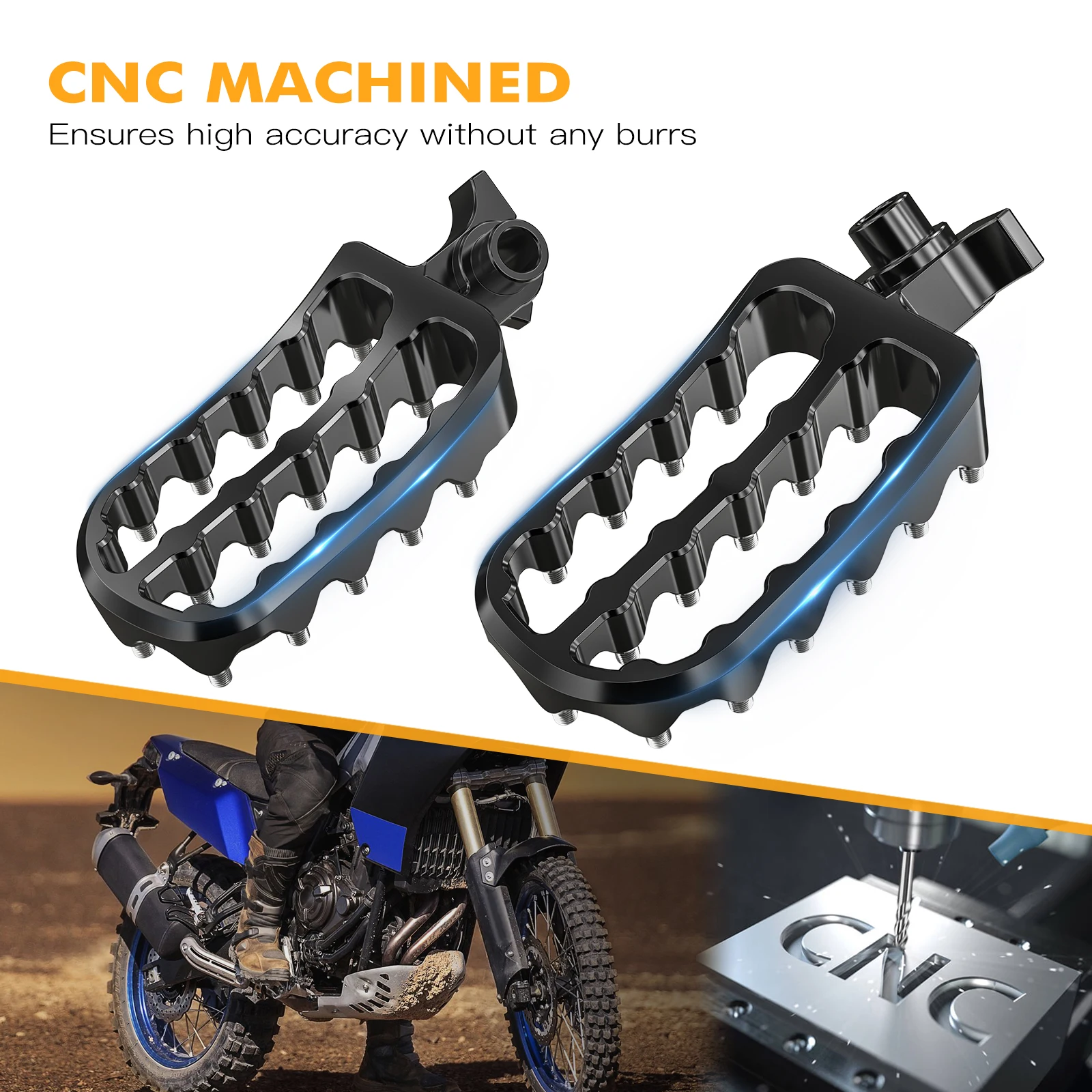 لياماها تينيري 700 2019-2024 أوتاد القدم مساند القدم الدواسات Tenere700 XTZ 700 T700 رالي الطبعة 2020 2021 2022 2023 2024