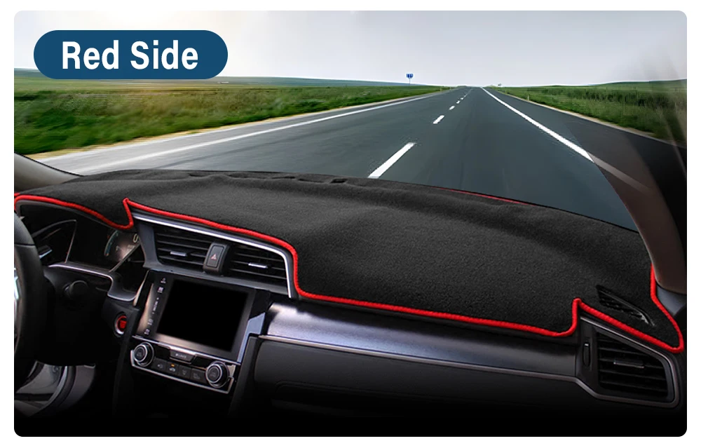 Für Honda Civic 10th Gen 2016 2017 2018 2019 2020 Auto Dashboard Abdeckung Sonnenschutz Matten Vermeiden Licht Pads Anti-UV Teppich Zubehör – Detail 13