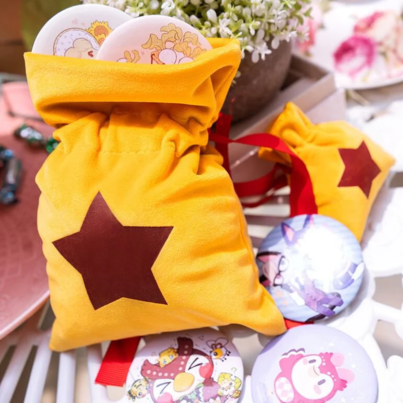 Game Animal Crossing New Horizons Cosplay Costumes Adult Unisex Short Plush Coin Purse Drawstring Bag Prop Xmas Gift