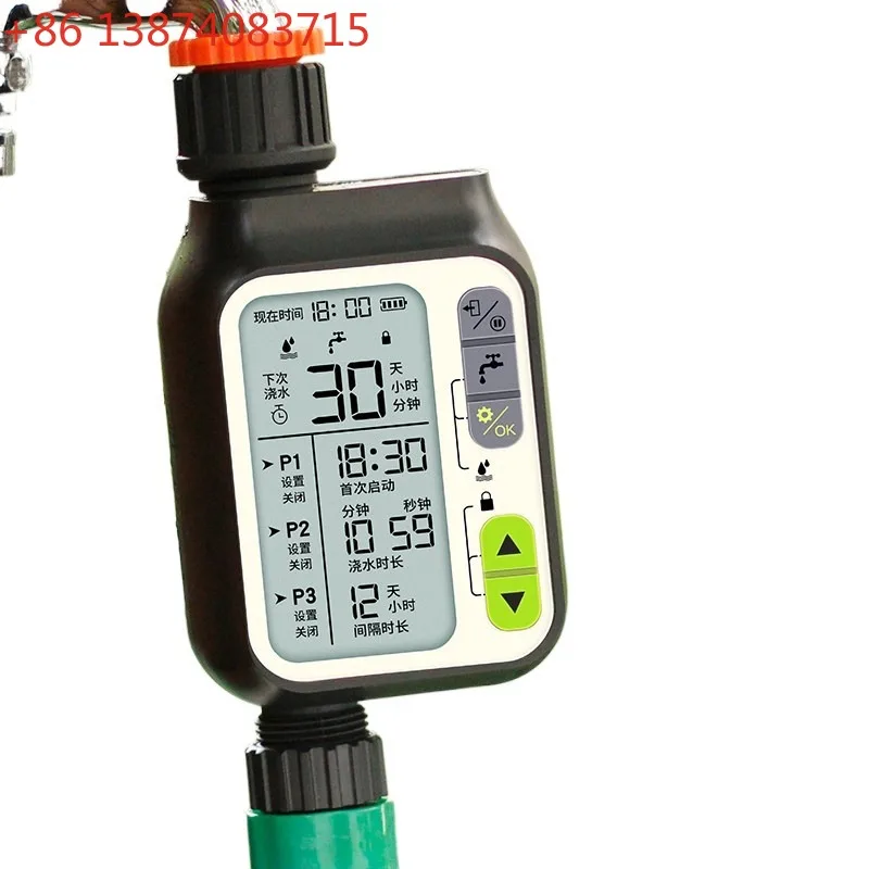 For Rain Sensing Large Screen Automatic Flower Watering  Timing Intelligent Irrigation Controller
