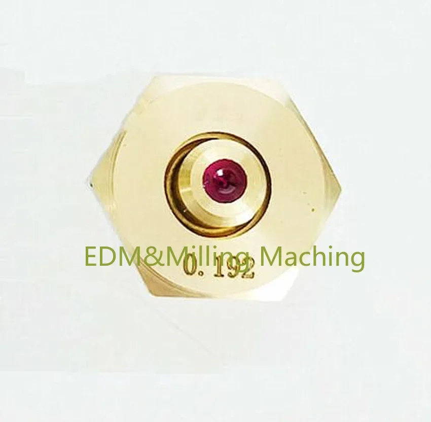 Imagem -06 - Cnc Fio Cortado Edm Máquina Rubi Diamante Bocal de Água Guid 0.192 mm 0.195 mm para Faíscas Serviço da Máquina 1pc