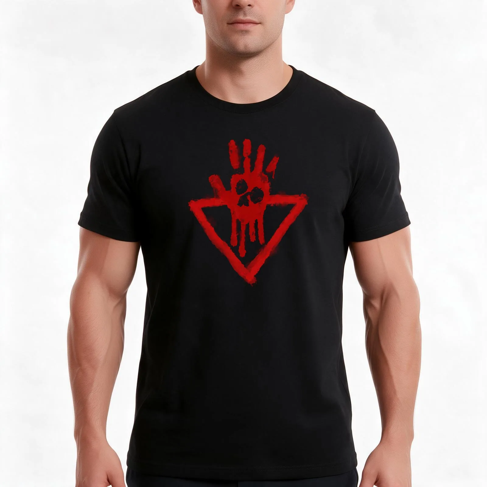 Mark of the Absolute T-Shirt, Summer Casual Cotton Tee, Oversized Streetwear Tops, Vintage Graphic Print, Loose Fit Short Sleeve