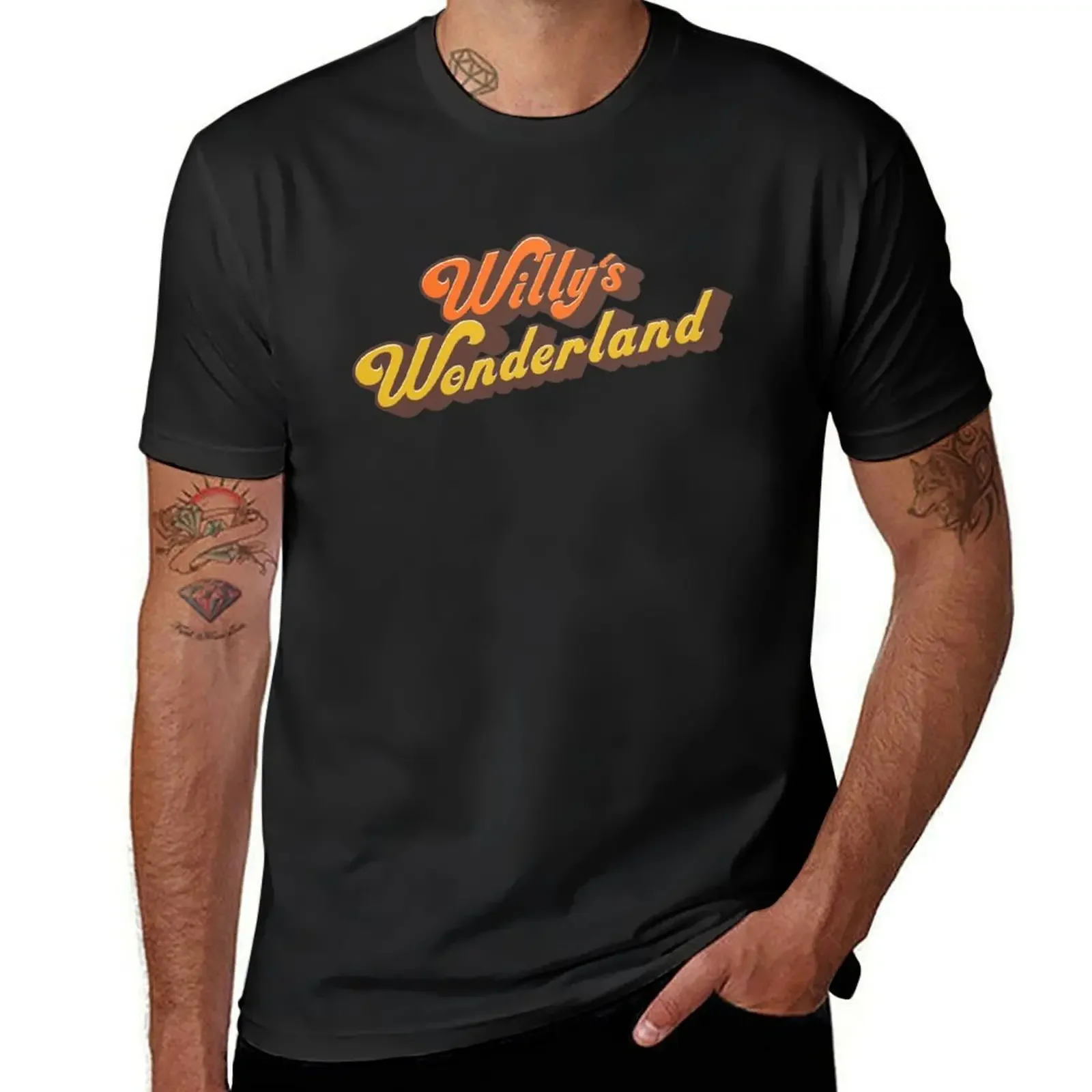 Willys Wonderland T-Shirt heavyweights Blouse blanks blacks mens graphic t-shirts