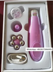 Deeply clean and warm massage, multifunctional household facial and eye hot compress massager beauty device