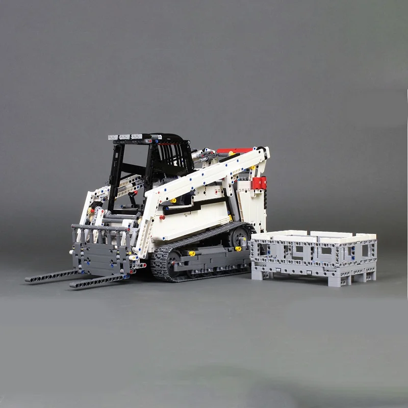 2592 قطعة 42100 جرافة انزلاقية MOC آلات البناء مركبة تعليم بناء كتل ذاتية الصنع ألعاب عيد ميلاد هدية