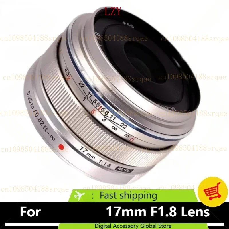 Lente M.ZUIKO DIGITAL genuina usada 17mm 1,8 para Olympus EPL8 EP3 EP7 E-M10 Mark IV OM-D PEN lente de cámara 17 F1.8 M4/3 montaje