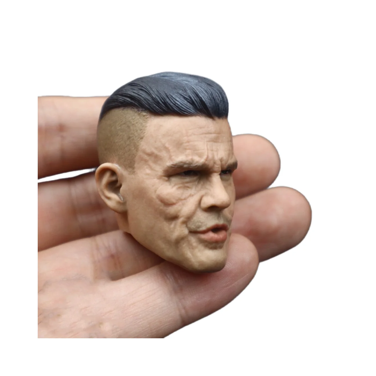 1/6 Ratio Head Sculpture Josh James Brolin Celebrity Male Soldier Humanoid PVC Long Neck Collectible 12 Inch Action Doll DIY