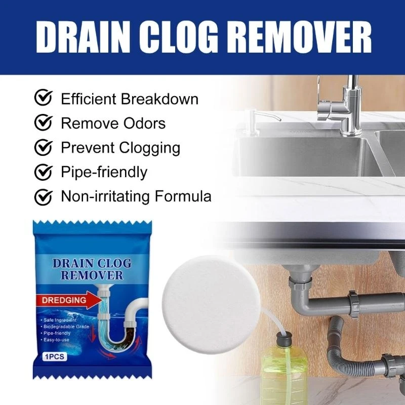 

Professional Sink Drain Cleaner Quick Solution for Kitchen and Bathroom Drains
