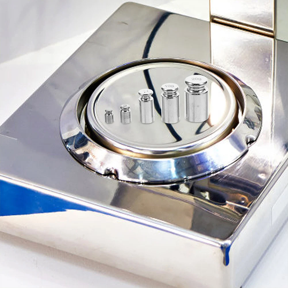 

10pcs 1g 2g 5g 10g 20g Calibration Weight Kit Steel Gram Weights Precision Digital Scale Portable Measurement for Lab