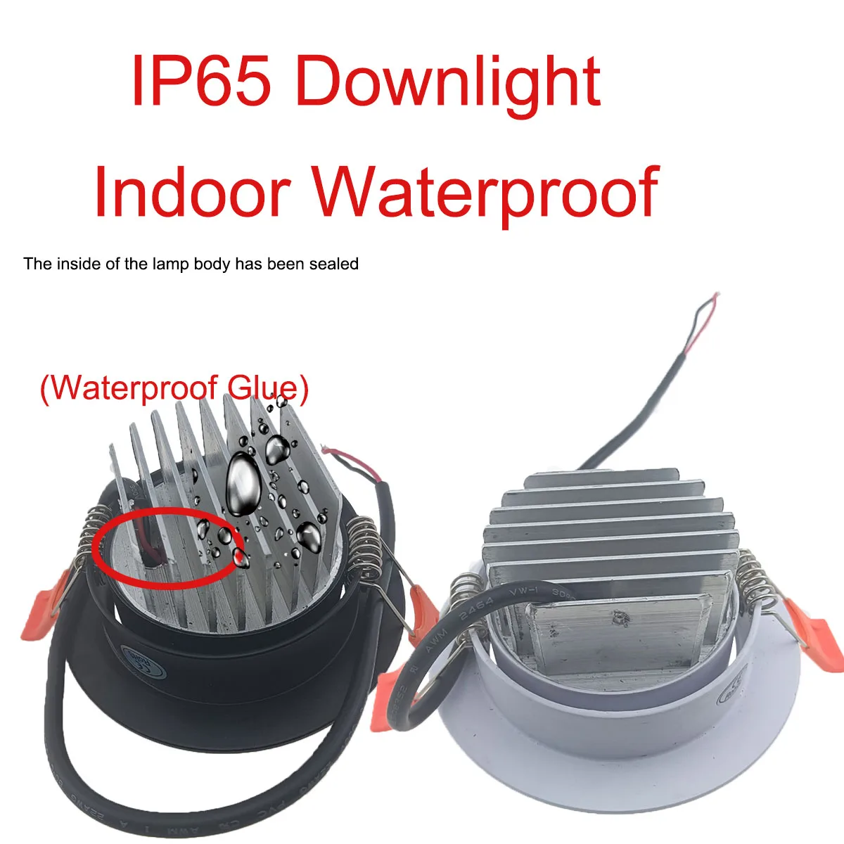 Rotate Warm White IP65 IP66 IP67 Outdoor Waterproof 220V Kitchen LED Downlight 5W 7W 9W Bathroom Toilet Ceiling Lamp Spot Light