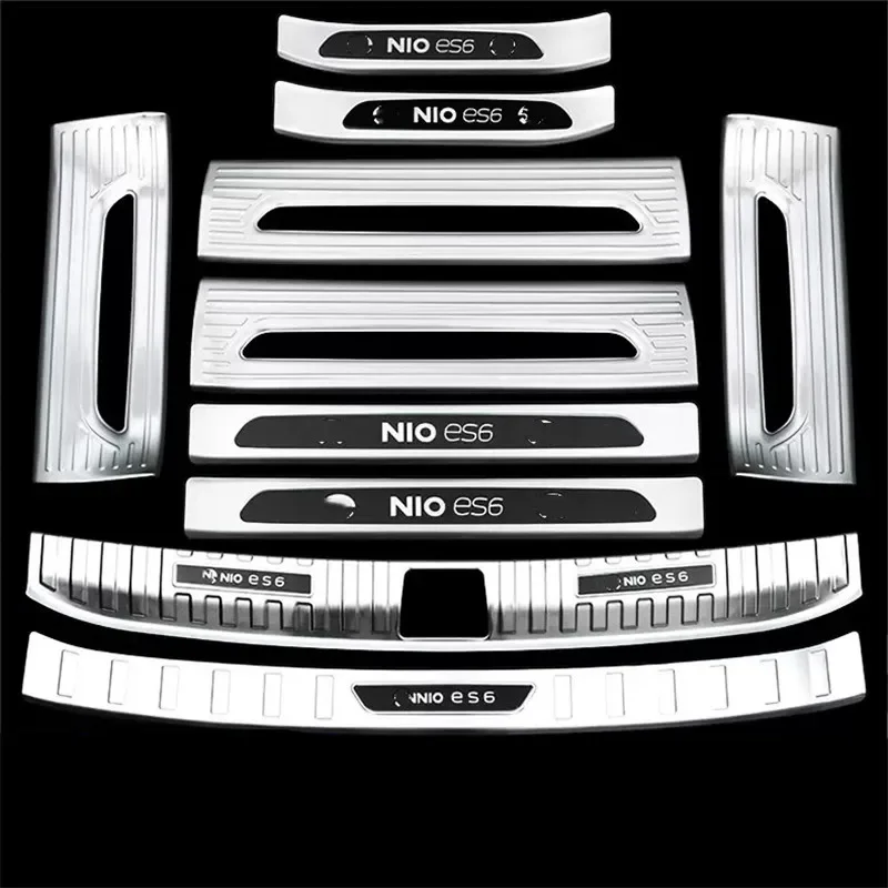 

Пороговое защитное стекло из нержавеющей стали для NIO ES6 2019-2023, пороговое защитное покрытие для багажника, защита от царапин, автомобильные аксессуары