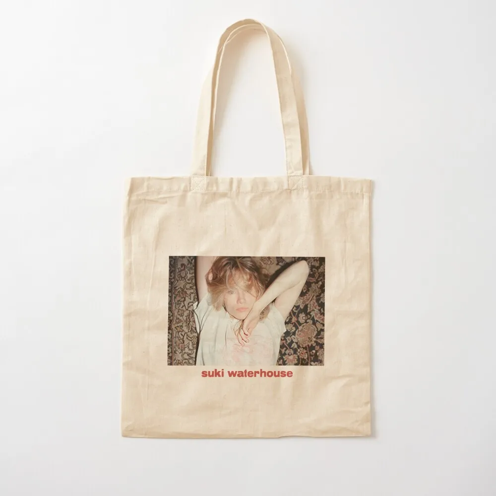 Suki Waterhouse Merch Photo Tote Bag Women's shopper tote bag woman Custom bag