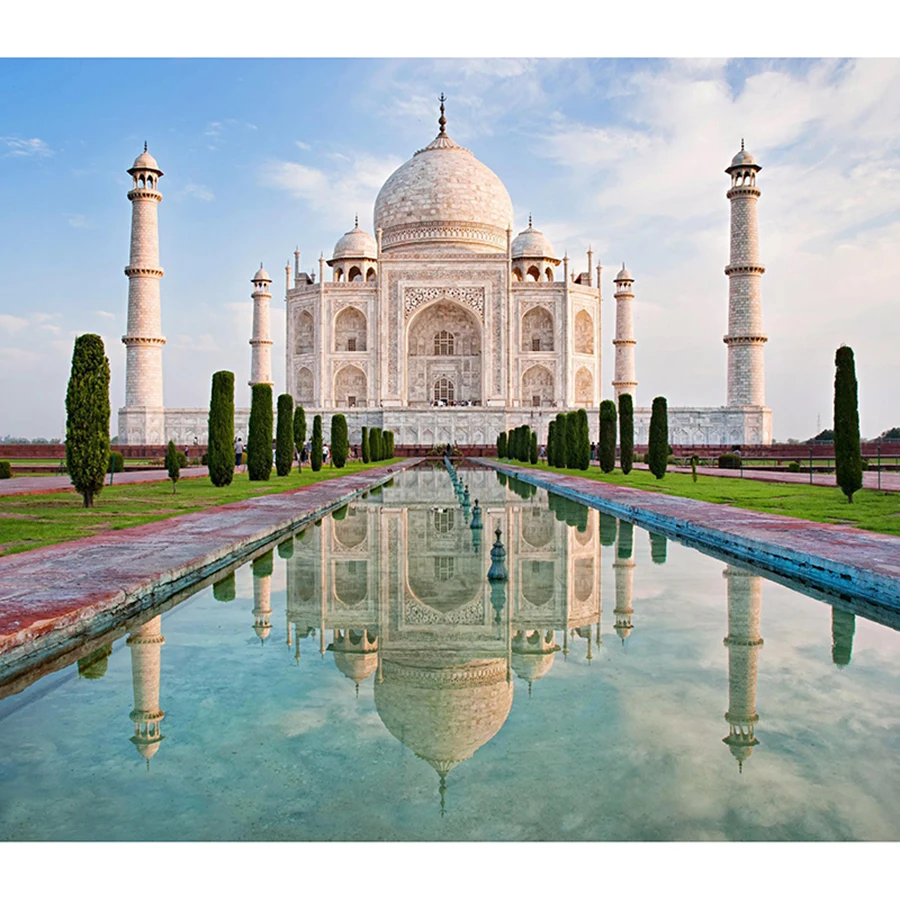 5D Diy diamentowe malowanie Taj Mahal indie Buliding w pełni z okrągłych mozaika z haftu diamentowego sprzedaż dżetów zdjęcia artystyczne Home Decor