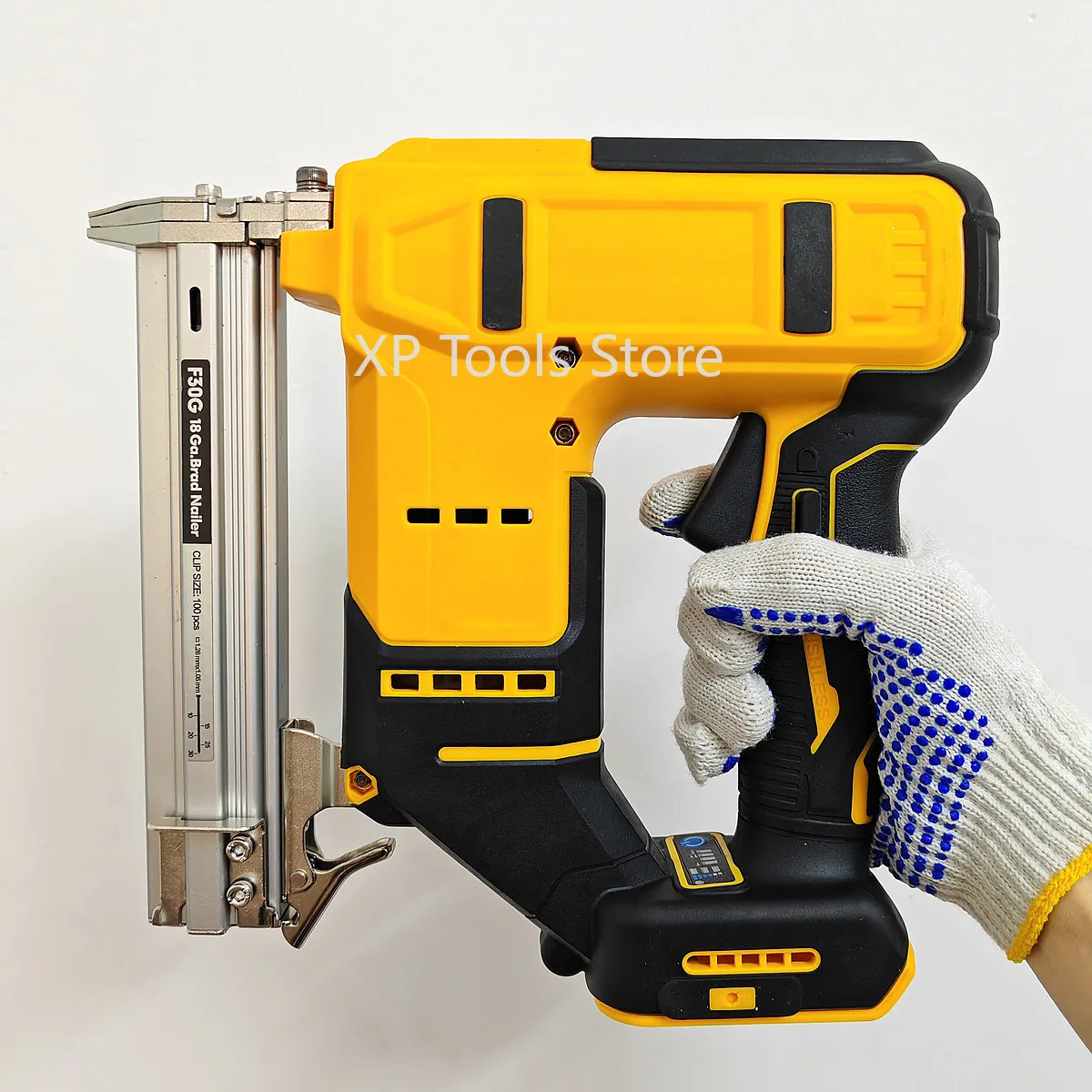 Cordless Nail Gun Straight/N-shape 2 In 1 Electric Stapler Nailer Woodworking Nailing Machine For Dewalt 20V 18V Battery