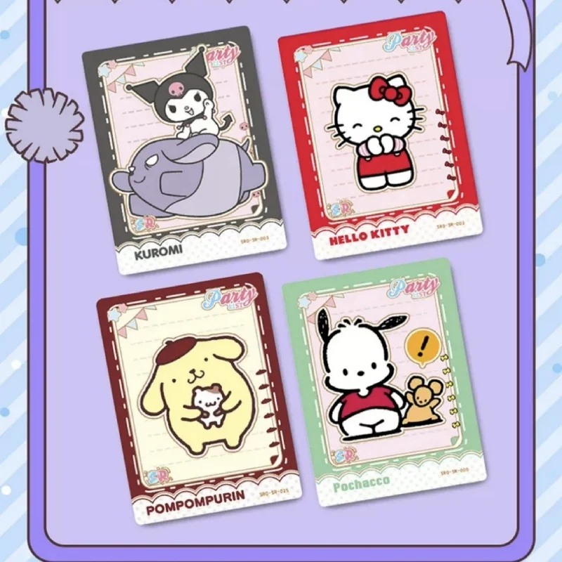 Genuine Sanrio Card Kuromi Hello Kitty Shining Cards Cartoon My
