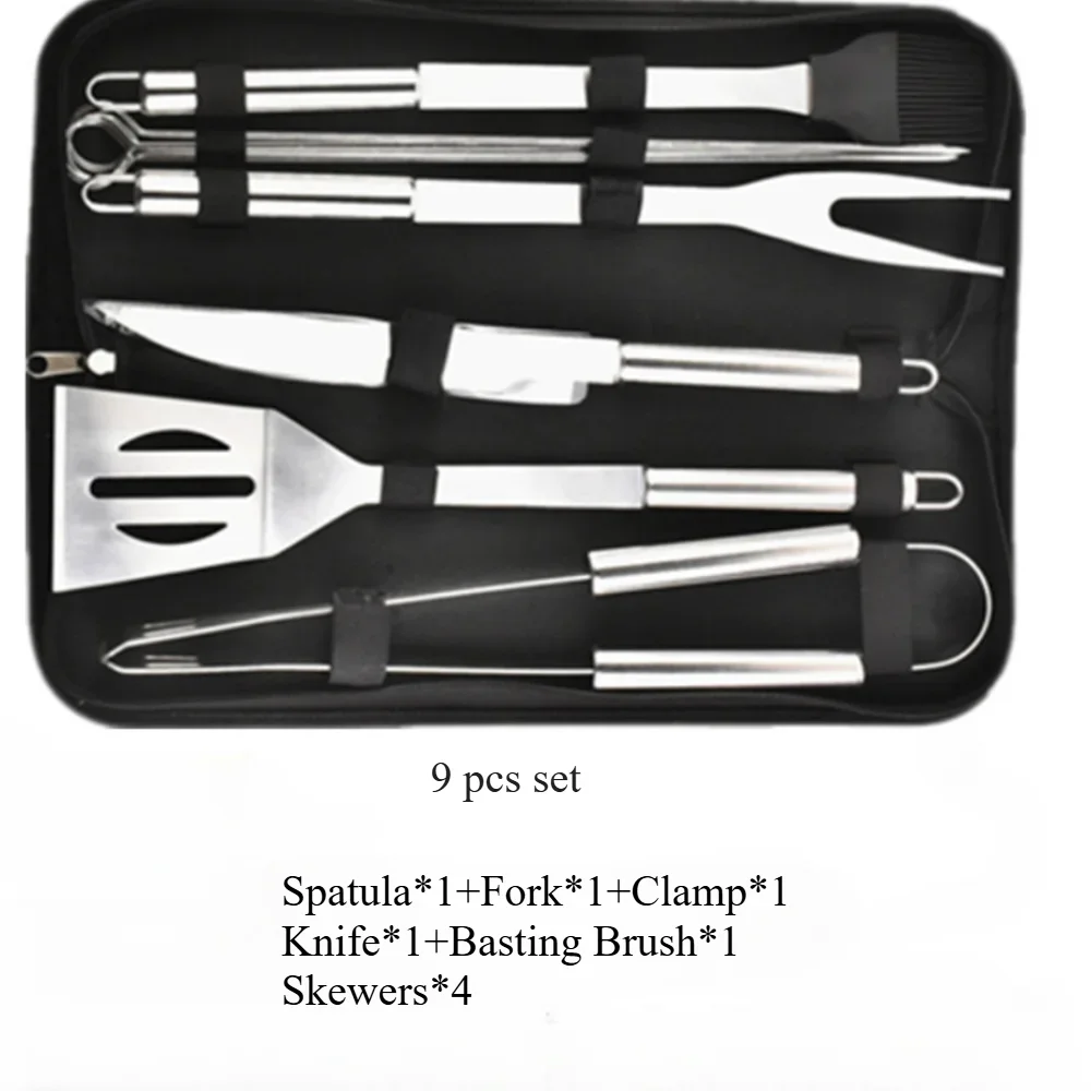

BBQ Tool Set Stainless Steel Multi Functional BBQ Accessories Outdoor Combination Camping BBQ Set