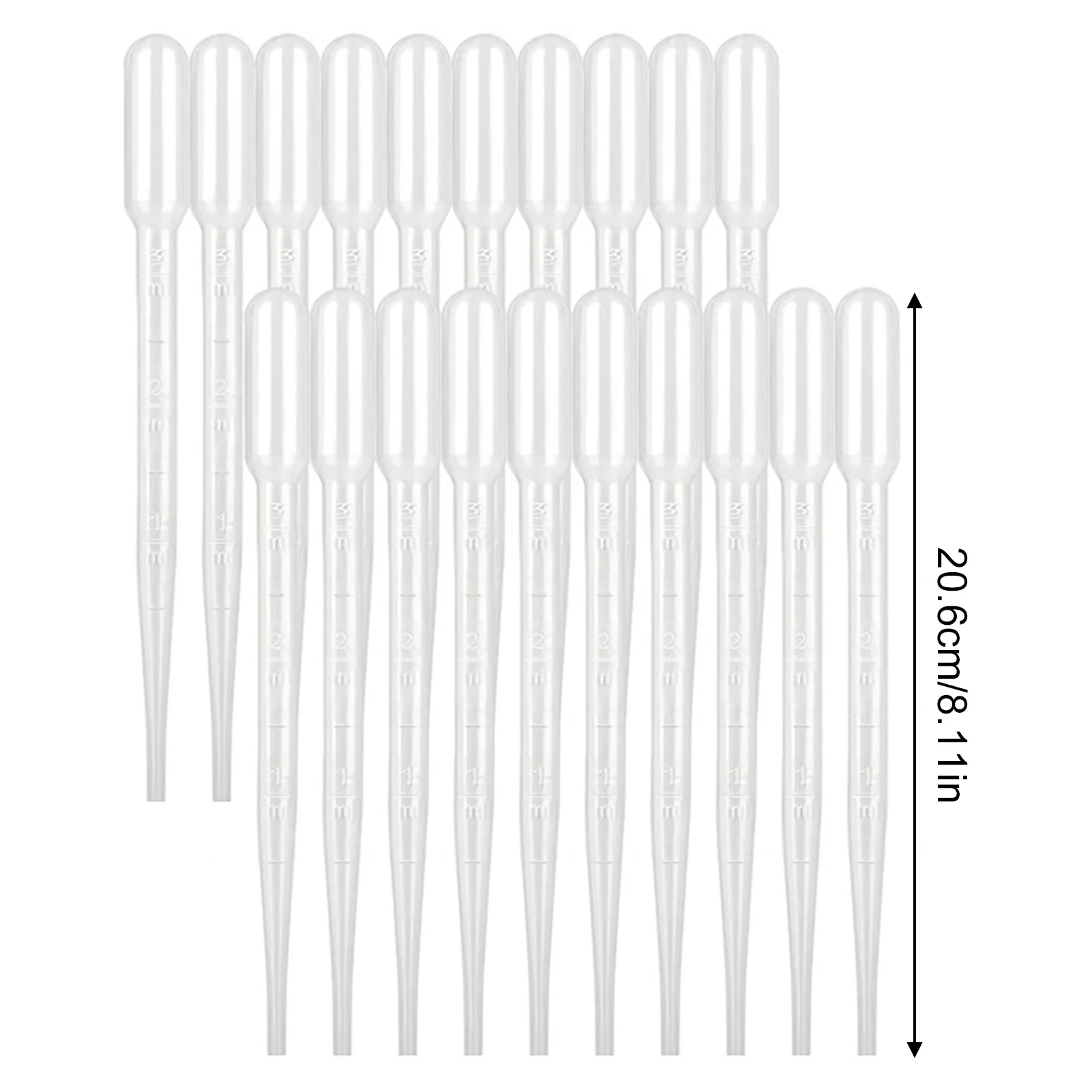 100pcs/lot Laboratory Pipette Plastic Disposable Graded Container Liquid Dropper Equipment Straw Tools Experimental Supplies