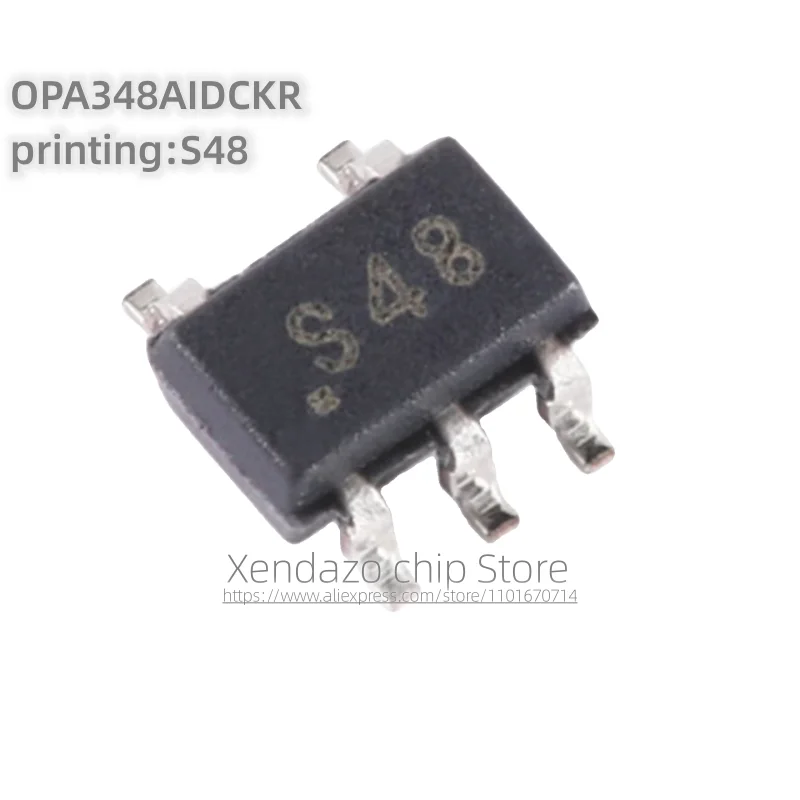 10pcs/lot OPA348AIDCKR Silk screen printing S48 SC70-5 package Original genuine Single channel operational amplifier chip