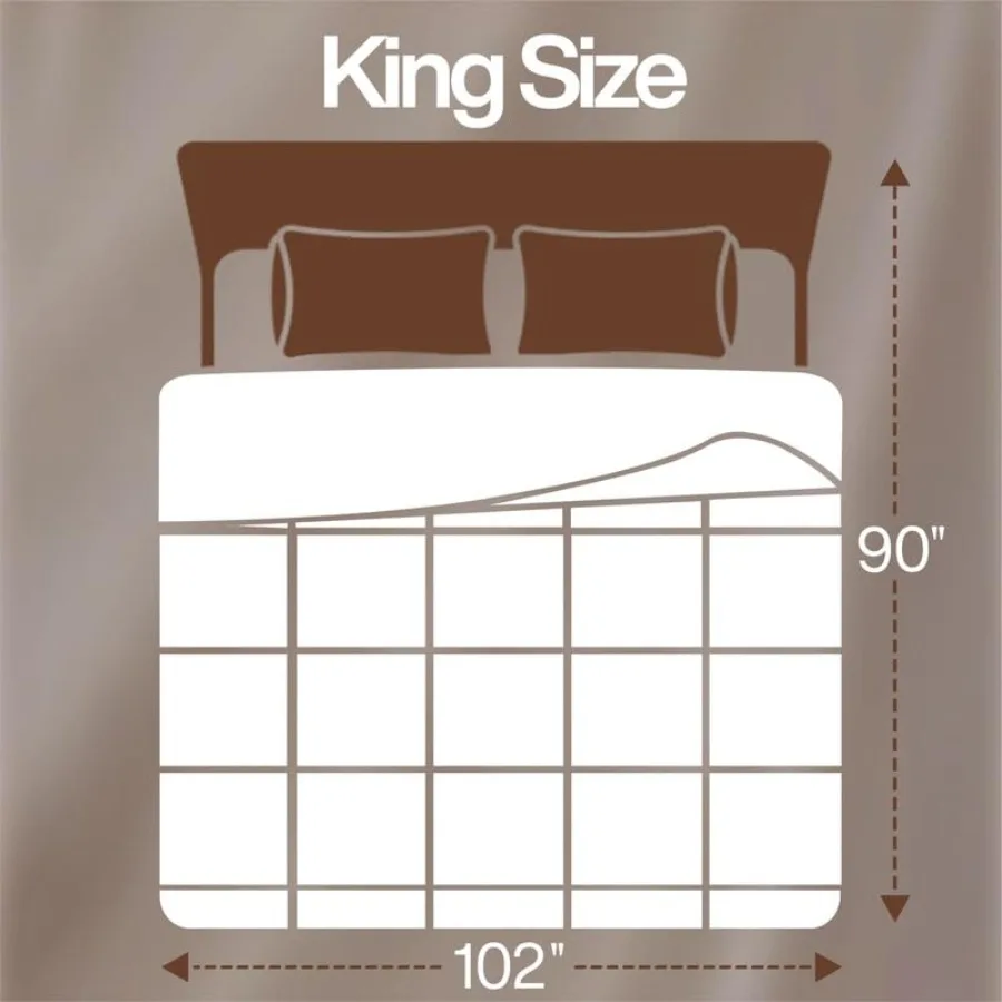 King Comforter Duvet Insert, Quilted White Comforter with Corner Tabs, Box Stitched Down Alternative Comforters King Size 90 x