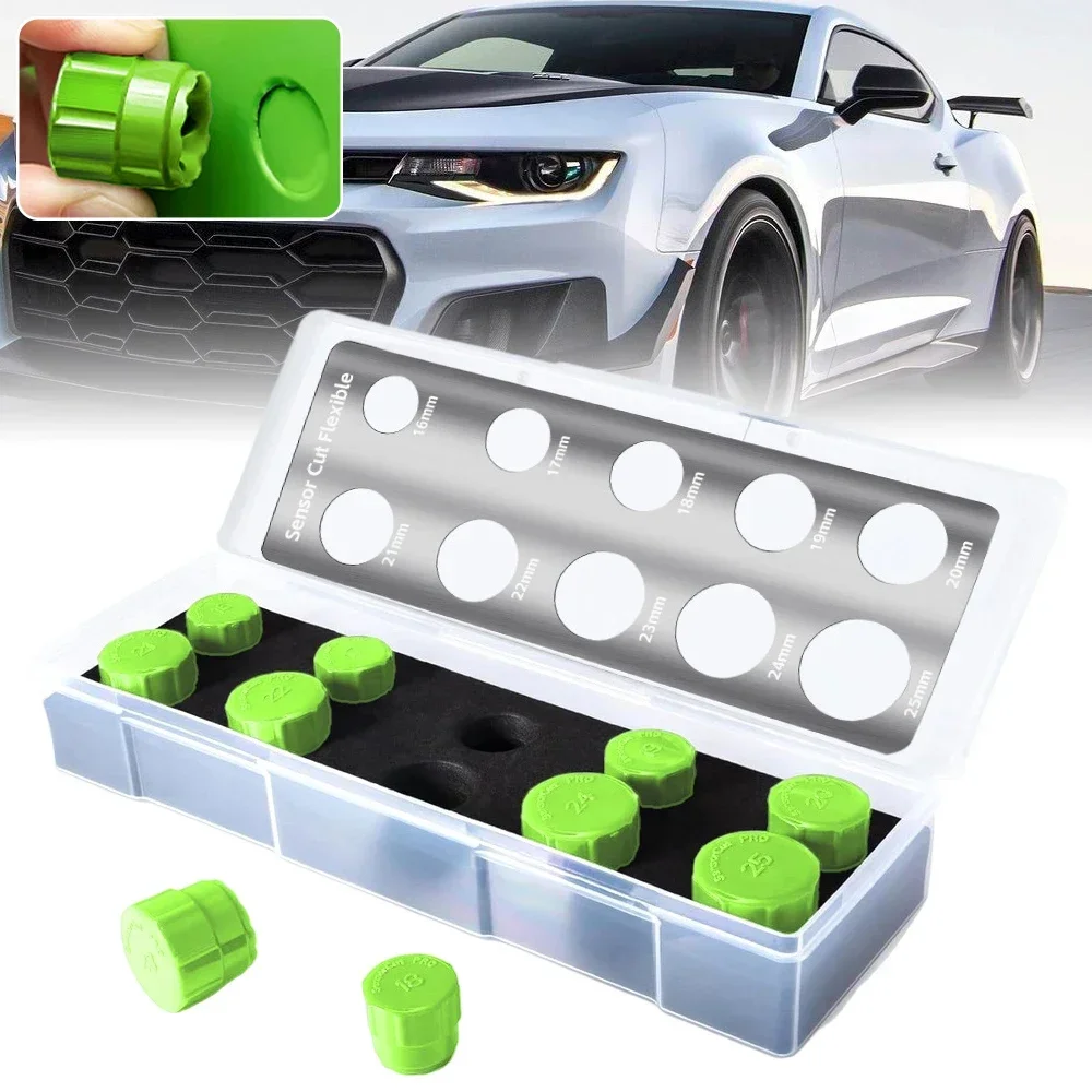 

Car 16-25mm for car Film Wrapping Radar Detector Vinyl Stencil Kit Round Knob Precision Cut Template Tools