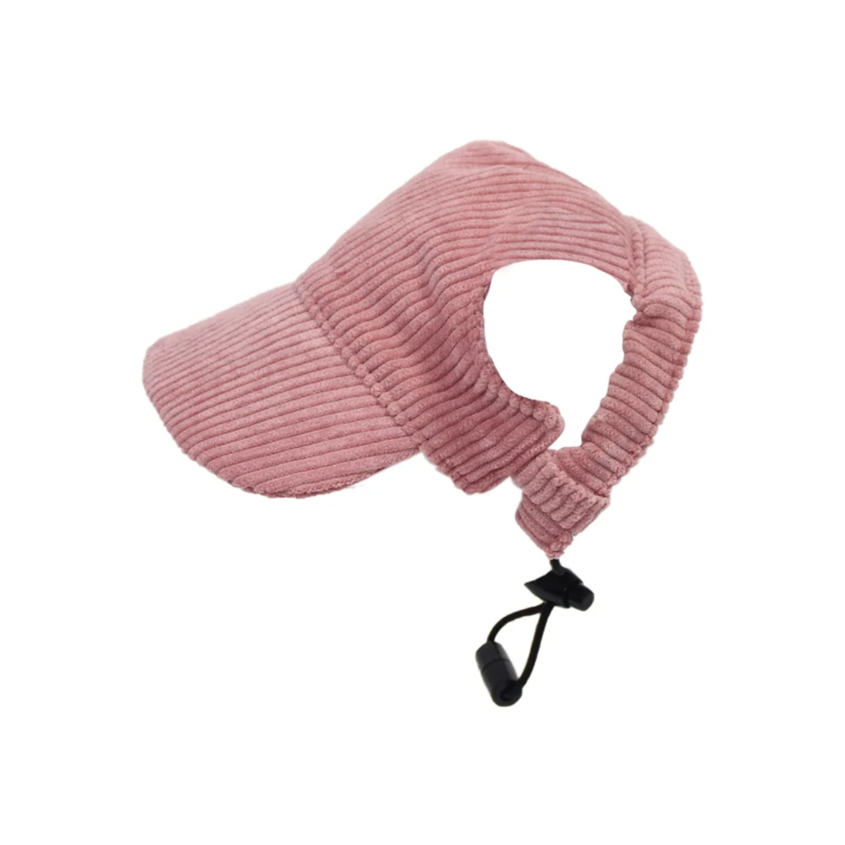 Pink Dog Sun Hat Fashion Casual UV Protection Breathable Ear Holes Adjustable Pet Hat for Outdoor Travel Camping