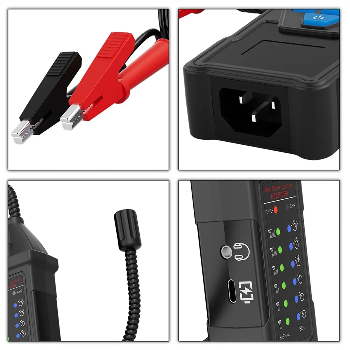 《Factory Direct》Underground Cable Tracker Highand Low Voltage Wire Tracker Anti-Interference Cable Locator Wire Locator
