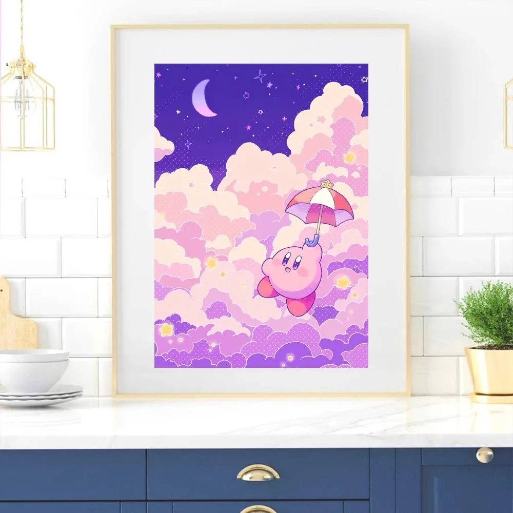 Cartoon Cute K-Kirbys Poster Home Room Decor Livingroom Bedroom Aesthetic Art Wall Painting Stickers