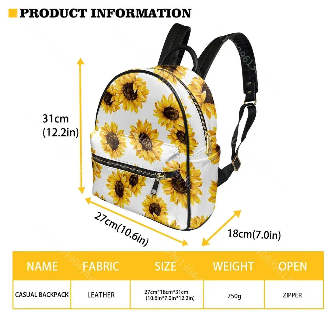 Hibiscus Plumeria Sea Turtle Polynesian Pattern Women Backpack Female Satchel PU Leather Girl's Small Schoolbag