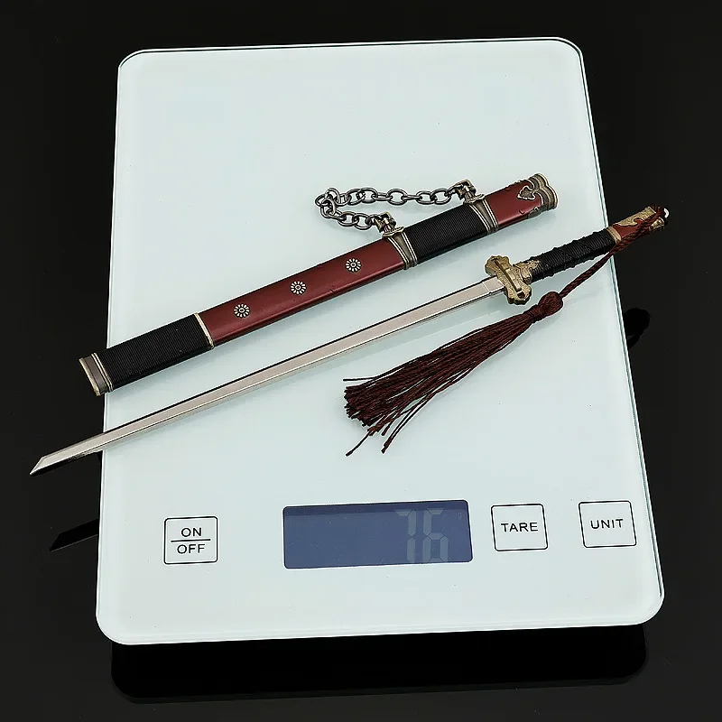 22 cm/ 8,66 pulgadas contos extraños de la dinastía Tang Lu Lingfeng espadas de Metal armas de utilería periféricos modelo cuchillo juguete para regalo coleccionable