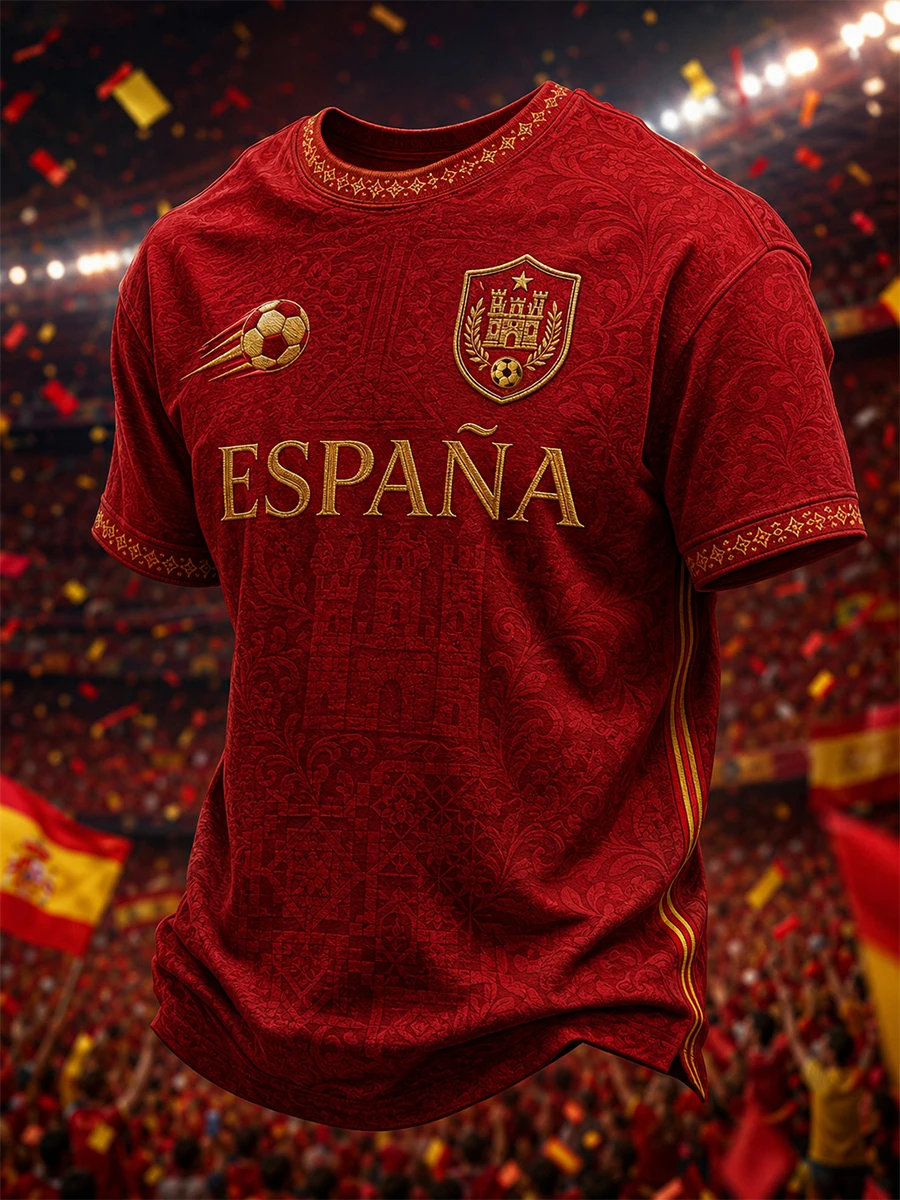 New Model Fashion Football Training T-Shirt - 3D Digital Printing - Comfortable and Breathable - Family-Personalized Clothing