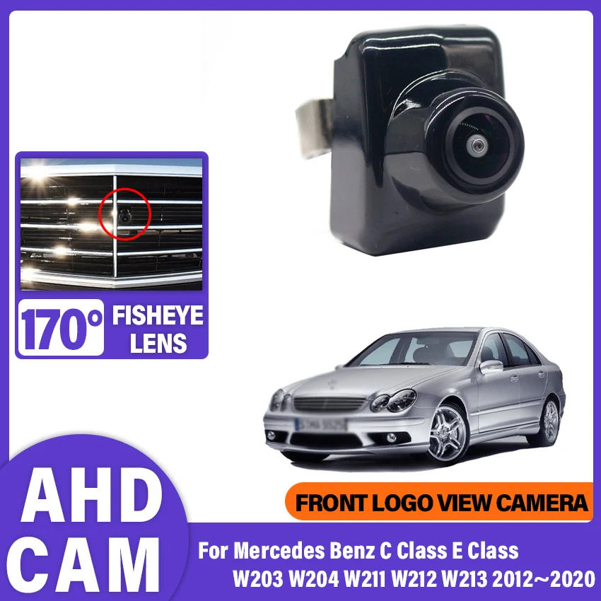 AHD HD Waterproof Car Front View Camera Fisheye Lens For Mercedes Benz C Class E Class W203 W204 W211 W212 W213 2012~2020