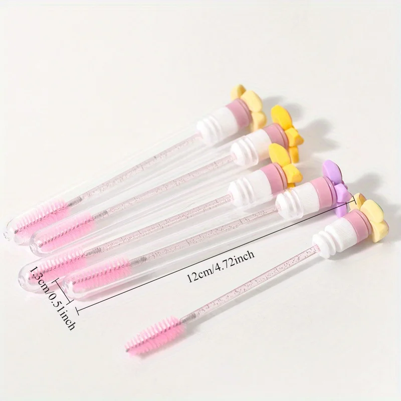 فرشاة حواجب على شكل طاحونة هوائية، رأس حلزوني قابل للانحناء، محمول في عبوة أنبوبية فردية #2