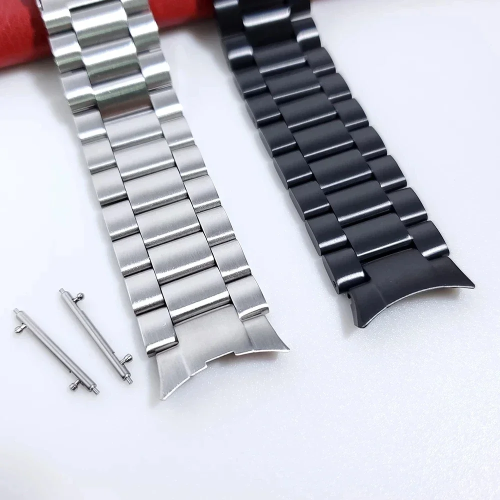 No Gaps Metal Strap For Samsung Galaxy Watch 6 5 Pro 45mm 44mm 40mm Band Watch 6 4 Classic 47mm 43mm Curved end Stainless Steel