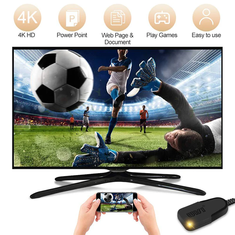 4K Mirascreen Wireless HDMI-compatible Miracast Airplay Smart Android Tv Stick 5G Wifi Display Receiver Mirrioring for Iphone PC