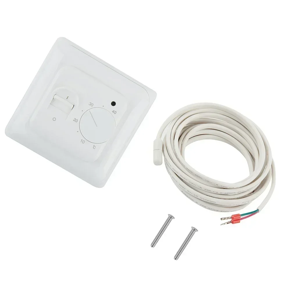 

Oom Thermosta Thermostat Sensor Cable Thermostat White Color 16A Control Switch Home Heating System Heating Thermostat