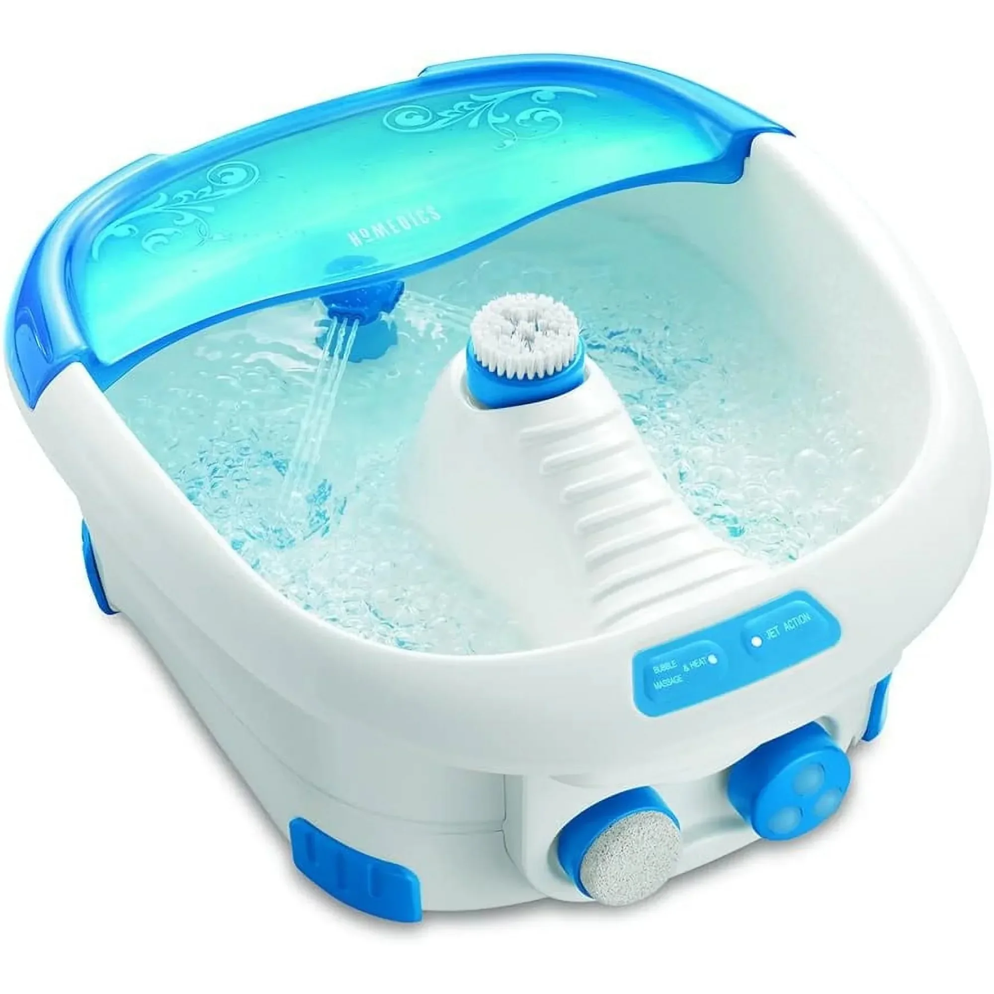 

Foot Heating Foot Spa Bubble Foot Massager with raised nodes providing gentle foot massage