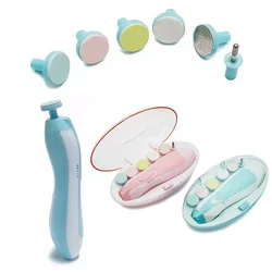 Multifunctional Electric Baby  Cutter Trimmer Manicure Tool Set Baby CareNail Trimmer Baby Nail File Clippers Toes Fingernail