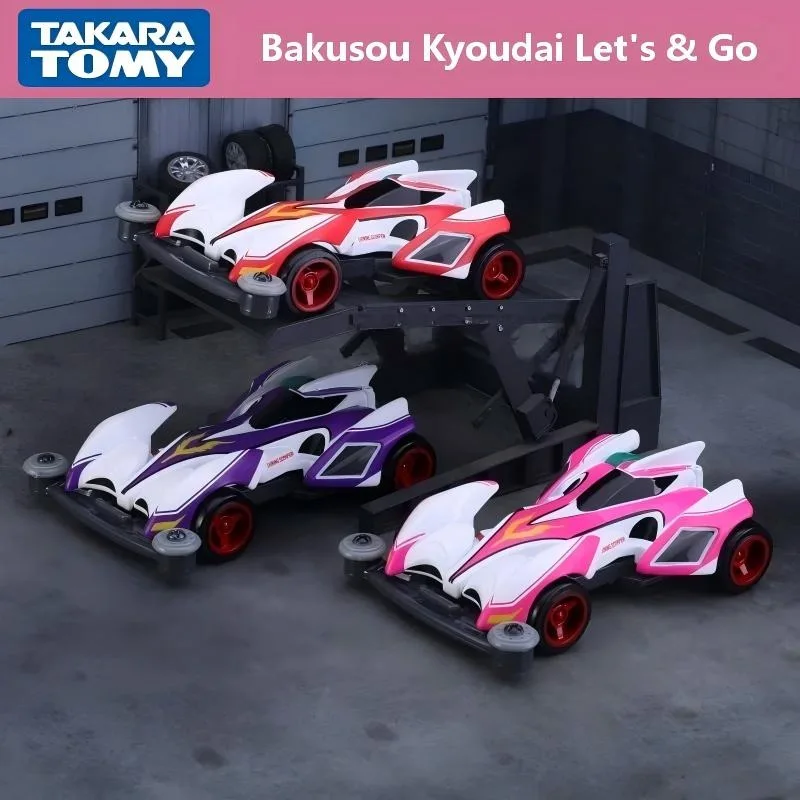 TAKARA TOMY 1/64 Bakusou Kyoudai Let's & Go 3 Pcs 1 Set Alloy Car Model Collection Model Christmas Gift Gifts for Men Boy Toy