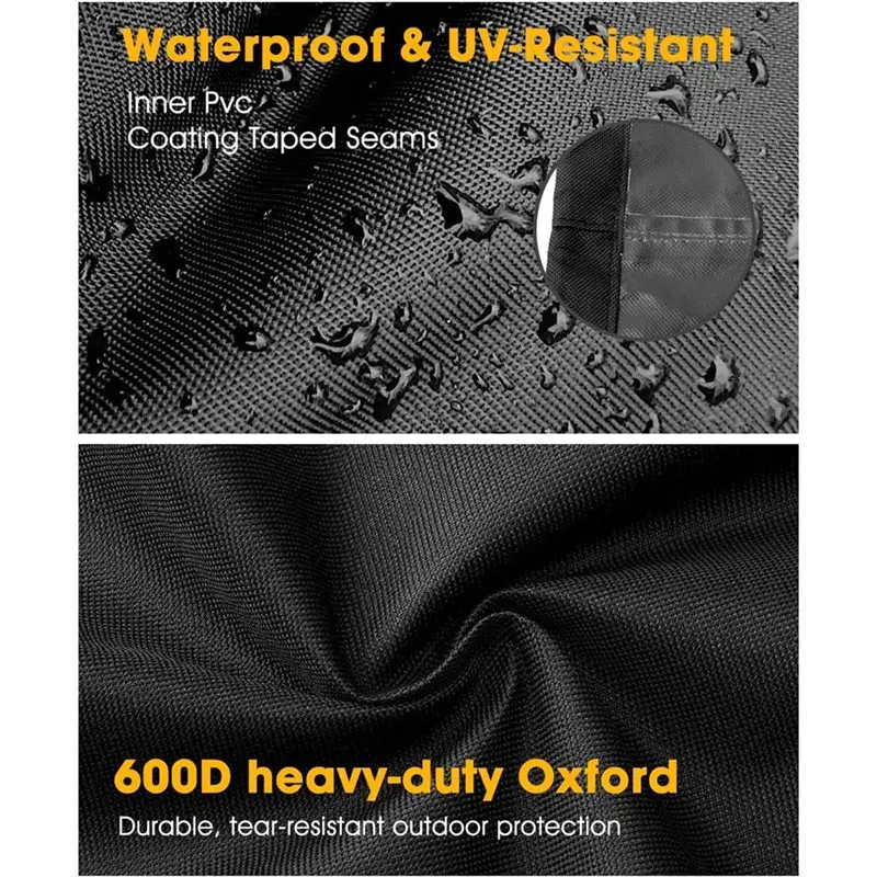 PZHI Cover for Ninja Fireside360 Fire Pit Cover 600D Oxford Material with PVC Backing Critical Seam Taping Dual Drawstring Hem