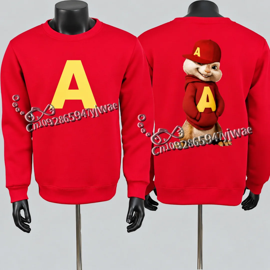 Alvin and The Chipmunks 2026 Best Friend Pullovers Autumn Winter Women Men's Long Sleeve Sweatshirt Cosplay Costume Pullovers
