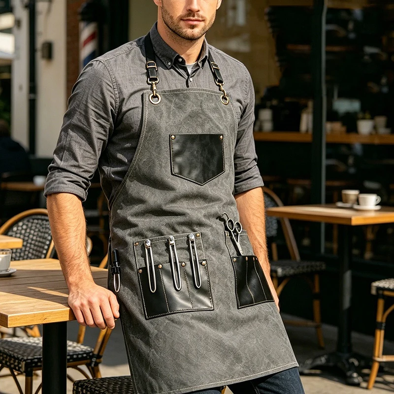 Delantal de Lona Gruesa con Mú - Leatherwork Apron reseña y precio