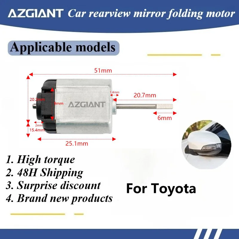 

For Toyota Auris MK3/Avalon MK5/Avanza/Avanza F652/Avanza Veloz Car Electric Folding Exterior Mirrors R L Motor FK140SA1E315