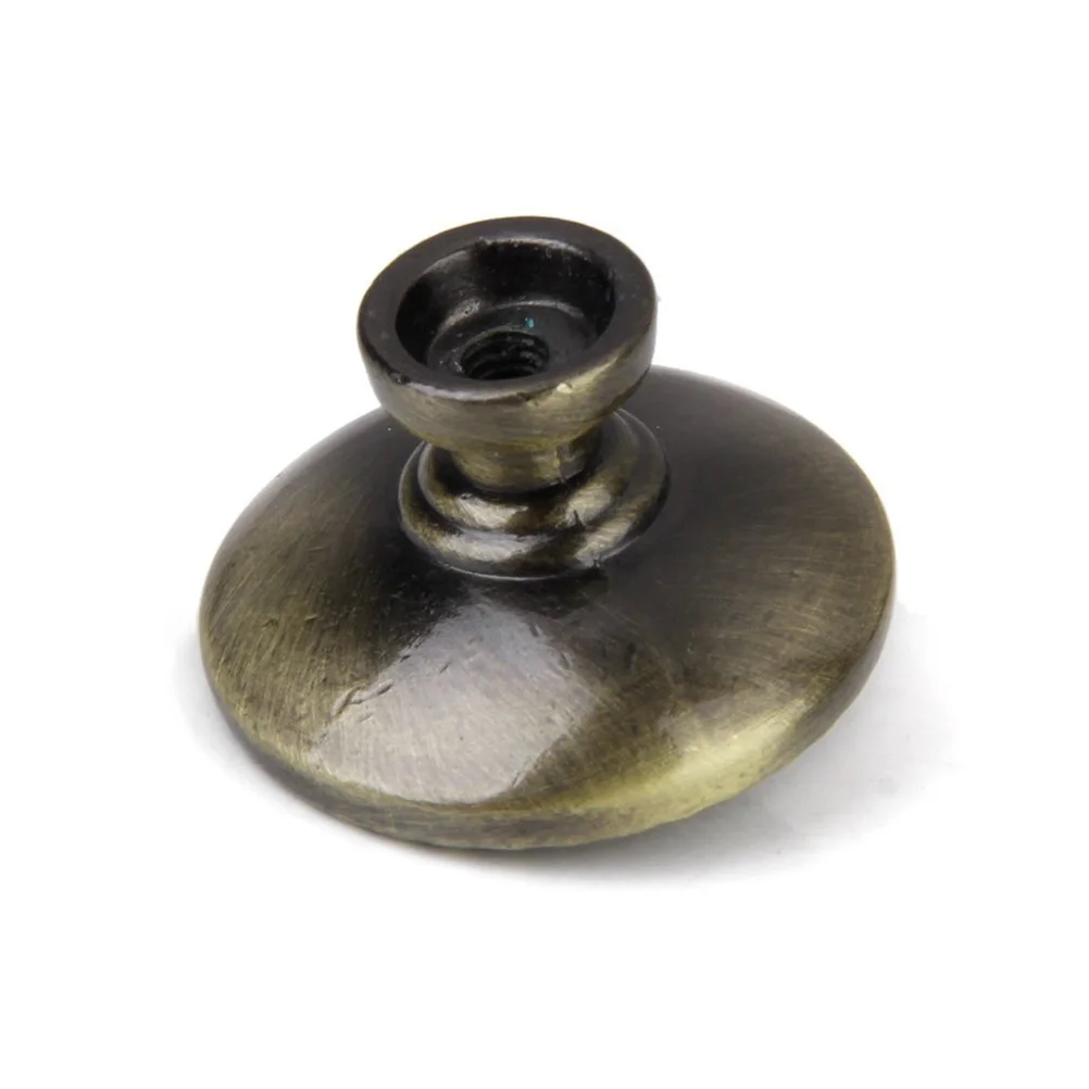 

1pcs Zinc Alloy Drawer Knob 30Mm Bronze Cabinet Pull Cupboard Handle Retro Furniture Hardware Floral Pattern Screw Included