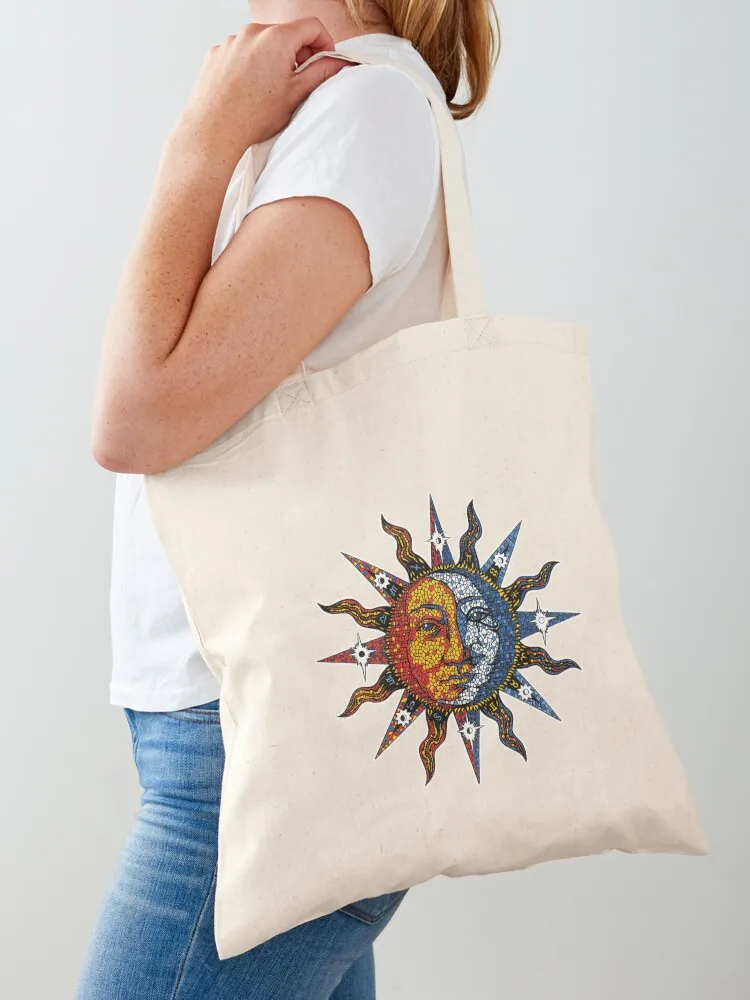 Celestial Mosaic Sun/Moon Tote Bag Women's shopper large size bags free delivery bags the tote bag