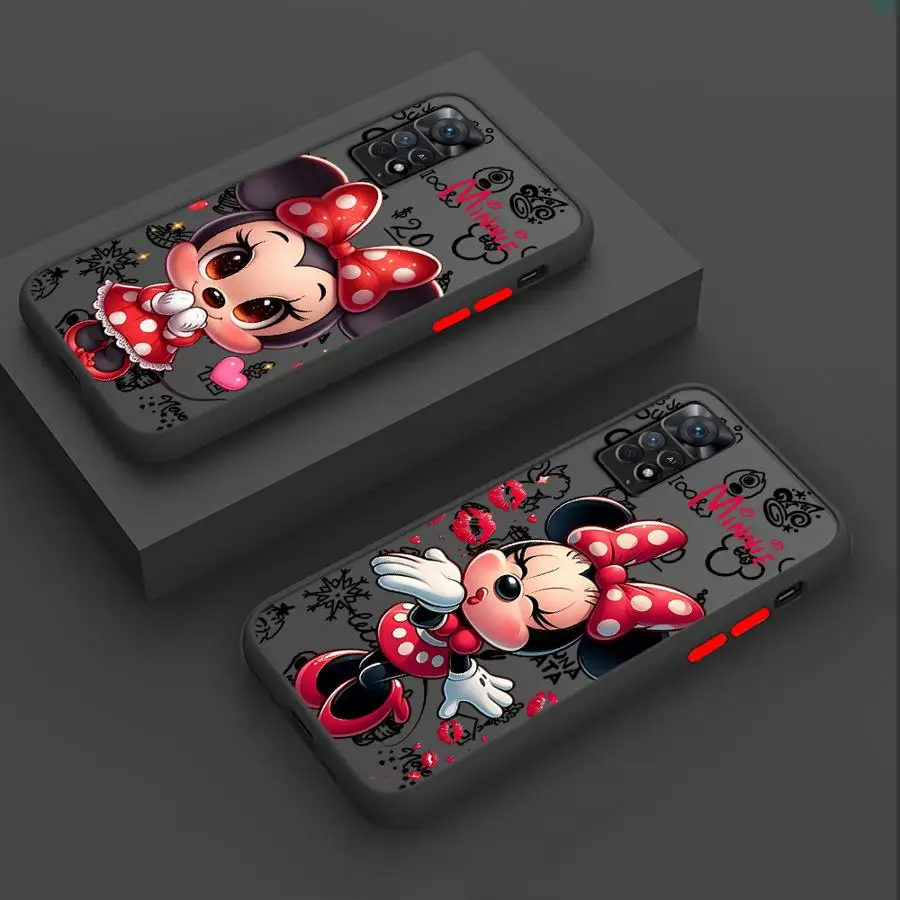 Disney Minnie Mouse AI Cassa Del Telefono per Xiaomi Redmi Nota 11 Pro 5G 12S 11S 12 13 ProPlus 10S 10 Pro 13 5G 7 9 8 Pro 9S Copertura