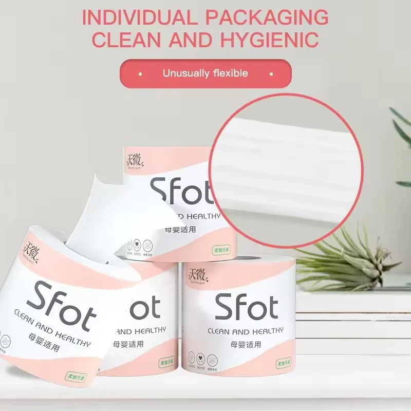 1-12Rolls of Household Paper Towels on Behalf of the Roll Paper Five Layers of Thickened Core Roll Toilet Paper Toilet Paper