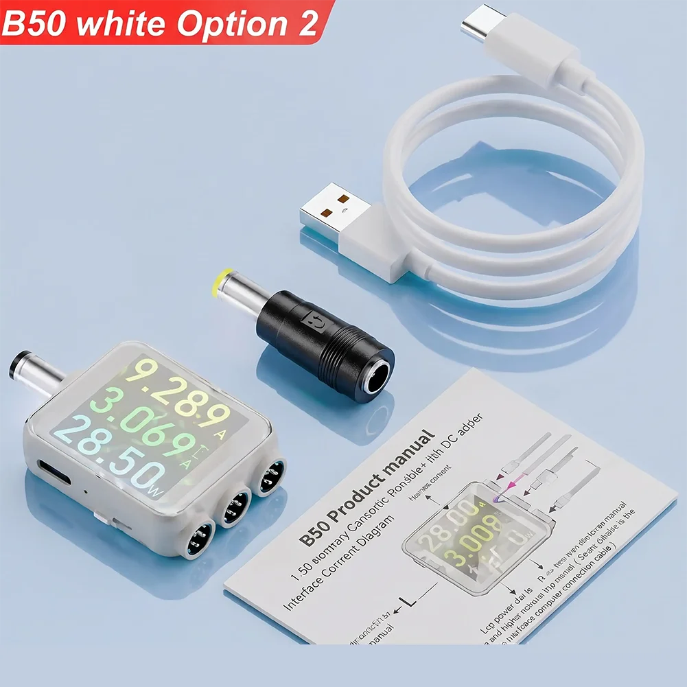 2026 B50 DC Energy Meter 6A Current Voltage Tester With Bluetooth= Data Log Color Display For Industrial= Home= Appliance Repair